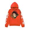 Anime Demon Slayer Hoodie Mens Winter Fleece Lined Oversized Casual Streetwear Pullover