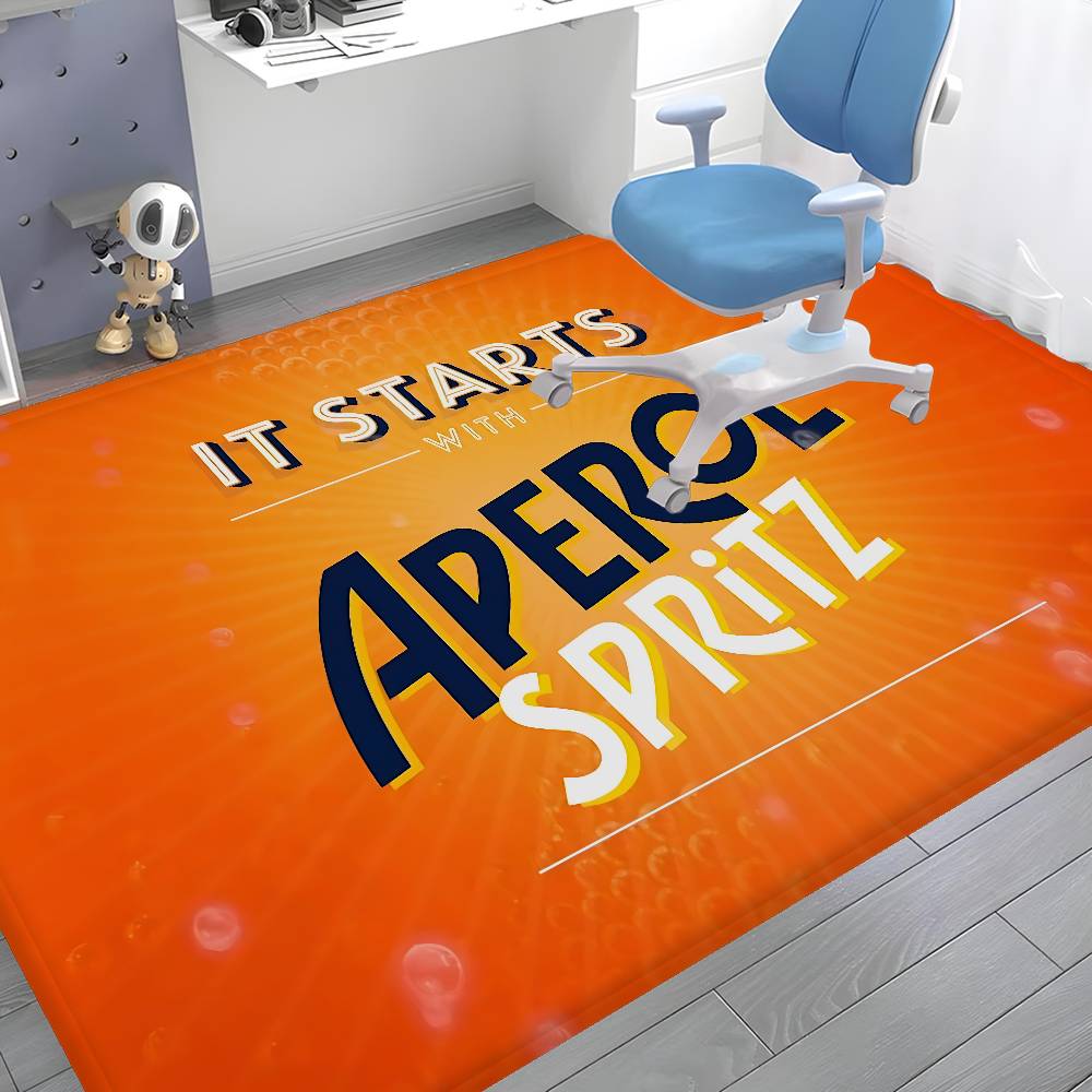 A-Aperol S-Spritz Ванный коврик Противоскользящий Впитывает воду Длинная полоса Подушка Коврик для спальни Приветственный коврик