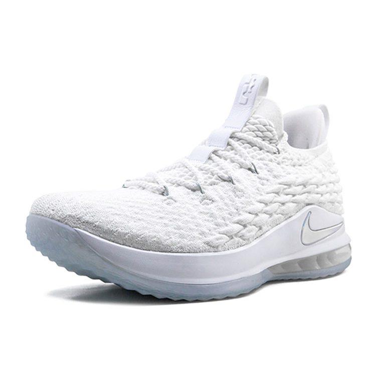 Nike LeBron 15 Low White Metallic Silver AO1755-100