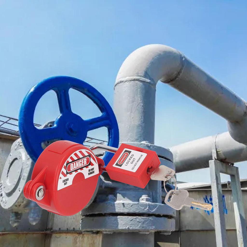 Foldable Gate Valve Lockout Device Safety Padlock Set Secure Lock Device Hose Faucet Lock Padlock
