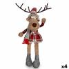 Decorative Figure Deer White Brown Red Gray 17 X 15 X 60 Cm (4 Units)
