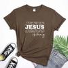Jesus Is King Cotton TShirt Religious Christian Believer Gift Tshirt Catholic Unisex Church Religion Prayer Tee Shirt Top