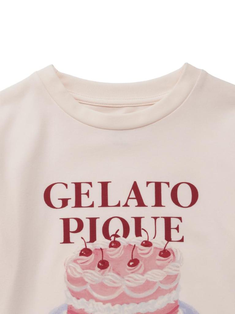 Gelato Pique Kids Cake Long PKCT254498PNK120 One-Point T-Shirt