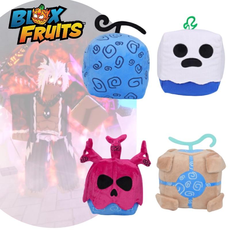 Мягкая игрушка Blox Fruits в коробке с леопардовым принтом фиолетового цвета. Мягкое и пушистое чучело для детей, высота 15 см