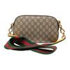 Gucci Серия Neo Vintage Логотип с золотой фольгой Металлическая голова тигра Монограмма Холст и кожа Сумка для камеры Унисекс Сумка через плечо Эбеновый коричневый 476466-K9GVT-8856