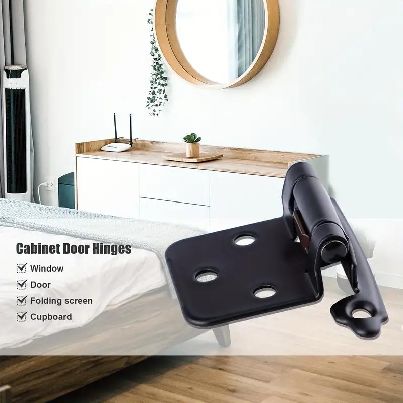 4 шт. петли для шкафа, накладные, самозакрывающиеся, крепление на лицевую сторону, петля для двери шкафа, гидравлическая пружинная петля