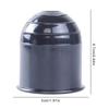 Universal 50mm Trailer Accessories Black Trailer Ball Cover Tow Bar Ball Cover Cap Hitch Protection Car Styling