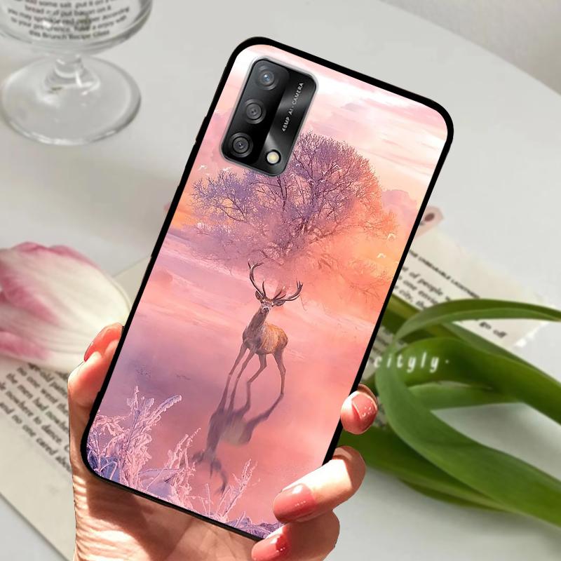 Чехол для Oppo A74 4G CHP2219 Ударопрочный Цветной Матовый Мягкий ТПУ Силиконовый Чехол для Телефона Для OPPO F19 Бампер CPH2219 Fundas