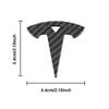 ELSUM1 1pc ABS Car Badge Steering Wheel Decoration Sticker For Tesla Model Y 3 S X Roadster Bonina Coil Mod WYE Auto Valve Accessories