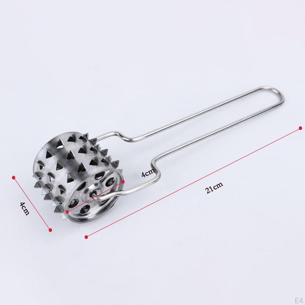 Мясотендерайзер, измельчитель кубиков, ролик для смягчения мяса, нержавеющая сталь