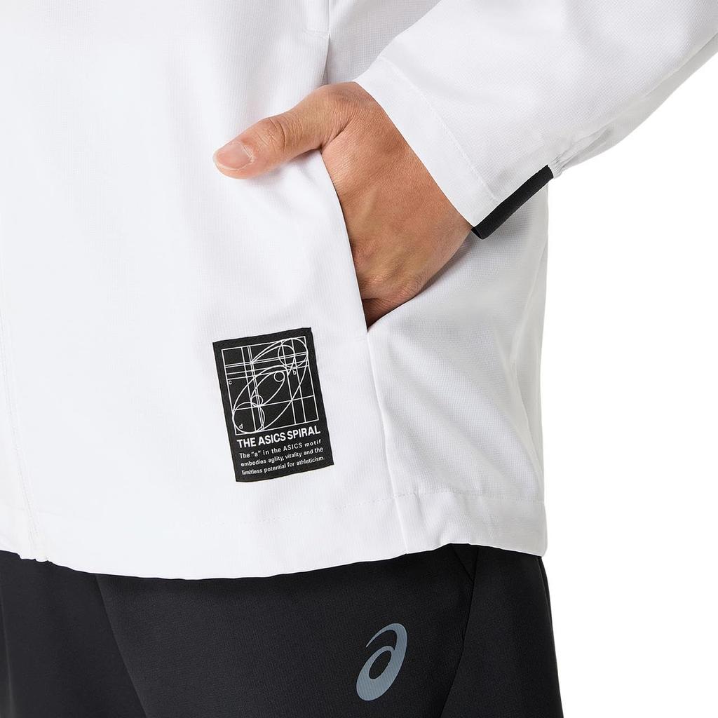 Тренировочная куртка Dry Actimotion Cross Hoodie 2031E980 унисекс для взрослых 100 S [ASICS] (Бриллиантовый белый)