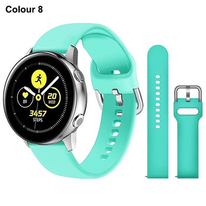 Силиконовый ремешок 20 мм 22 мм для Samsung Galaxy Watch Active 2 Watch 3 45 мм 42 мм Gear S3 ремешок для часов браслет-ремешок для Amazfit bip Huawei Watch GT 2 2e pro