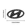ABS Car Steering Wheel Center Emblem Sticker For Hyundai Tucson Elantra Accent i40 i30 i10 i20 Veloster Auto Interior Decoratio E7