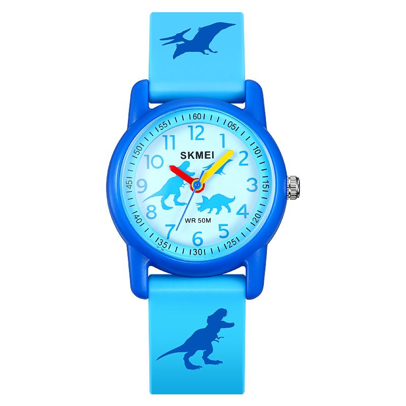 SKMEI 2157 50m Waterproof For Girls Boys Gift Cute Animal Clock Easy Read Children TPU Quartz Wristwatch Sports Kids Watches