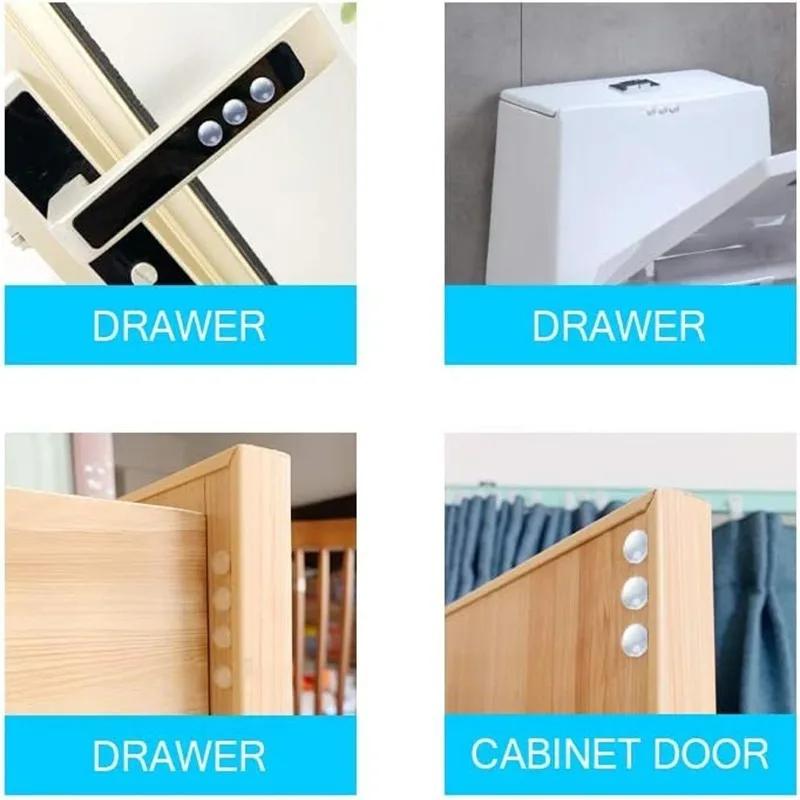 500/50 шт. Самоклеящиеся прозрачные резиновые демпферы для дверей, буферы для шкафов, силиконовые накладки, защитные противоскользящие коврики для мебели