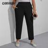 Женские повседневные свободные повседневные брюки с высокой талией, брюки больших размеров