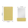 Portable Foldable PU Leather Rectangle Cosmetic Tools Makeup Mirrors Vanity Mirror Pocket Mirror