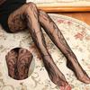 Vintage Tattoo Lace Hollow Fishnet Stockings Totem Small Mesh Pantyhose for Women Sexy Dragon Wind Mesh Stockings