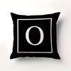 Minimalist Letter Pillow Cover Single Alphabet Print Cushion Case Personalized Initial Decor Pillow for Home  Dorm
