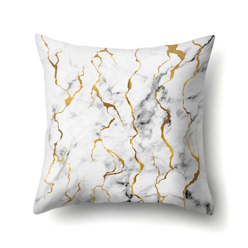 45x45 см наволочка с геометрическими полосками простая мраморная лоскутная наволочка для подушки художественный линейный диван офисное сиденье домашний декор