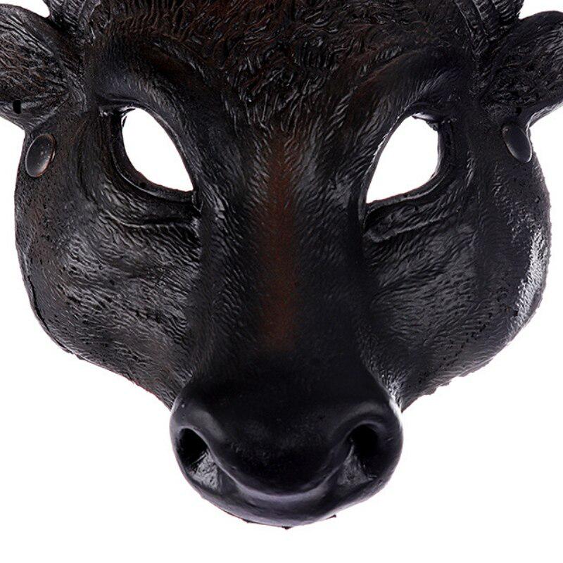 Хэллоуин косплей костюм аксессуары голова крупного рогатого скота все маска для лица для взрослых унисекс