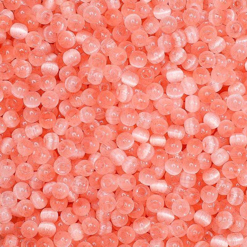 4 мм желейные стеклянные бусины «кошачий глаз» из проса, свободные бусины, аксессуары ручной работы, нанизанные вручную бусины, круглые бусины, цепочка для сотового телефона, круглые бусины, прекрасный цвет