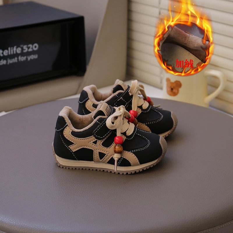 Мальчики флисовые кроссовки зима новые 1-3-6 лет дети две хлопковые туфли Форрест Гамп детский сад детский теплые туфли