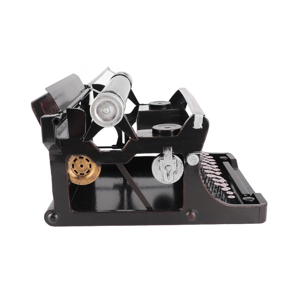 Старинная пишущая машинка Модель Черный Ретро Винтаж Портативный Ручной Реквизит Ручной Работы Модель Украшения