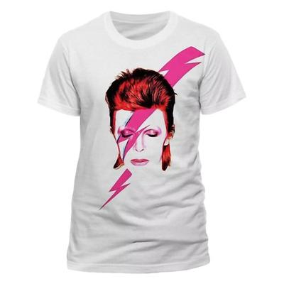 David Bowie Мальчиковая хлопковая футболка с леопардовым принтом Aladdin Sane