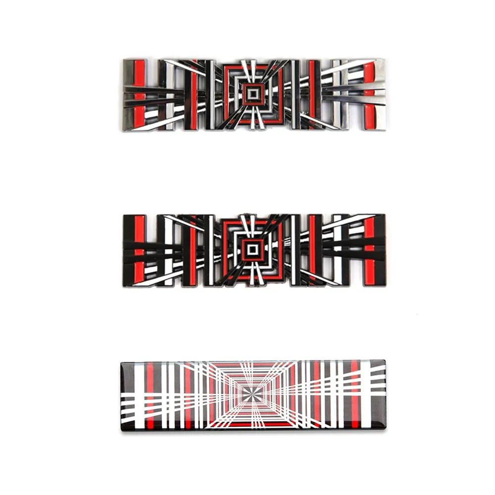 XLGJS1 Plaid For Tesla Model 3 Y S X Tail Tag Trunk 3D Logo Zinc Alloy Vehicle Label Emblems PLAID Badge Creative Decoration Stickers