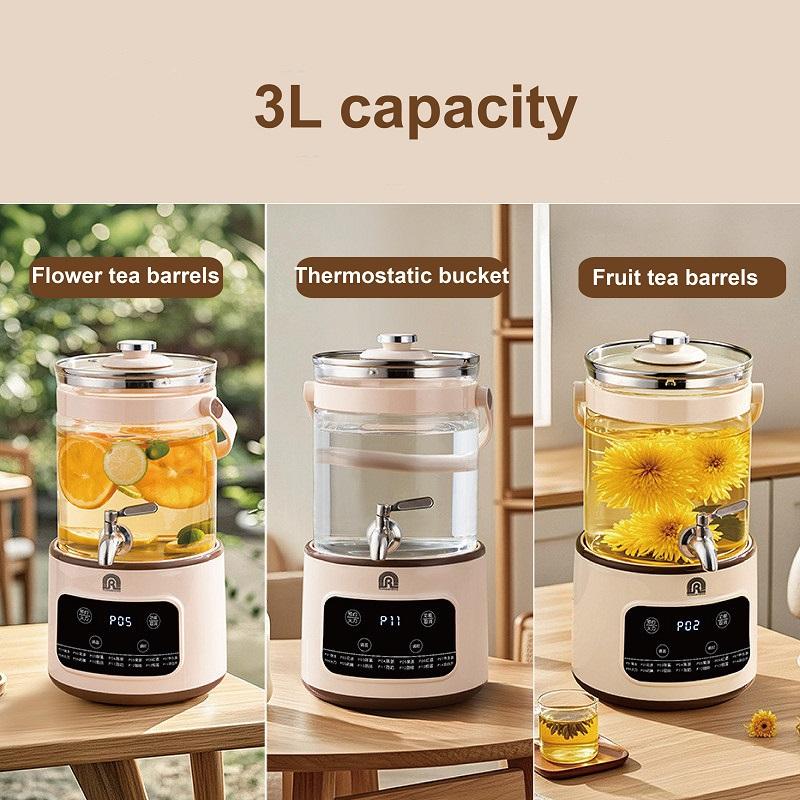 Xiaomi Электрический чайник 3 л Умный заварник для чая Большая емкость Офисный/Коммерческий кран Ведро для фруктового чая Термостатический чайник Многофункциональный