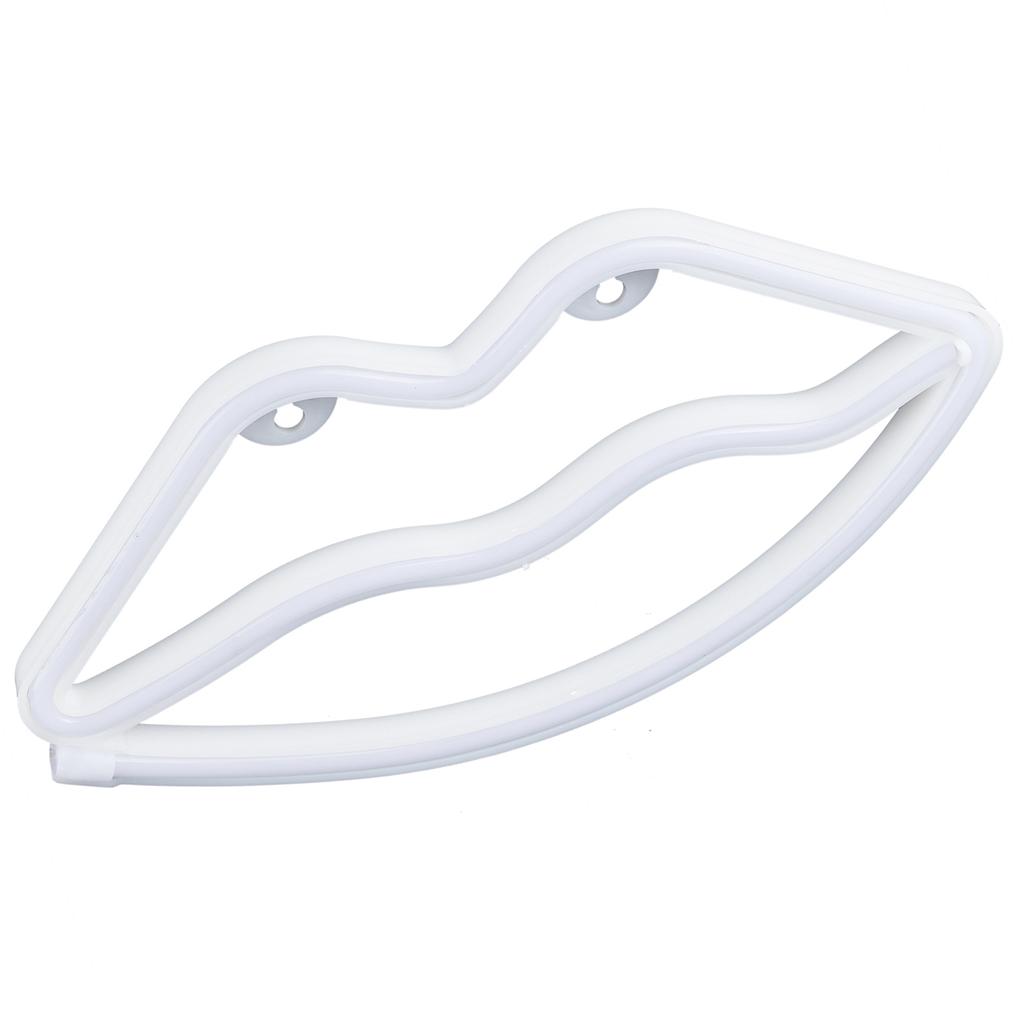 LED Neon Sign Lamp Lip Shaped Wall Decorative Light for Proposal Wedding Home Birthday Party