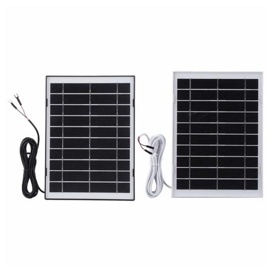 Солнечная панель 8 Вт Высокая выходная мощность IP65 Водонепроницаемый Универсальный источник питания Уличная солнечная панель для Ring Video Doorbell 4/3/3Plus/2