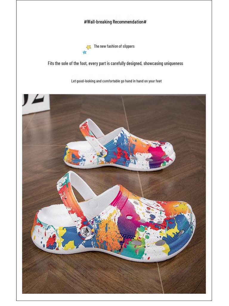 Унисекс кроксы 2024 года для трансграничной торговли: Новые мужские и женские тапочки-сандалии
