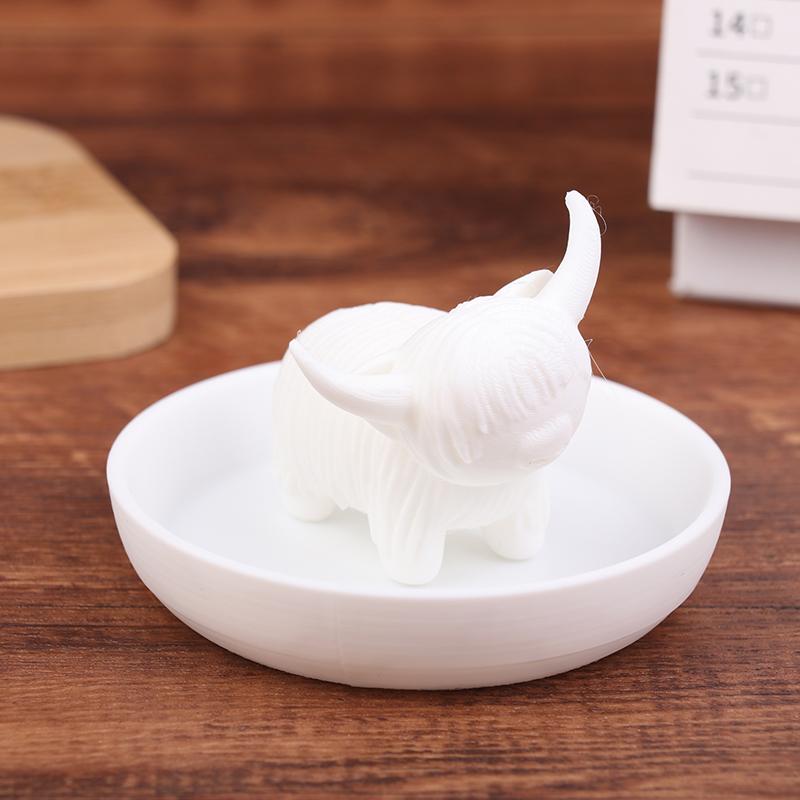 Держатель для сережек в виде коровы Хайленд, ювелирная подставка, украшение для домашнего офиса, украшения для рабочего стола, подарки