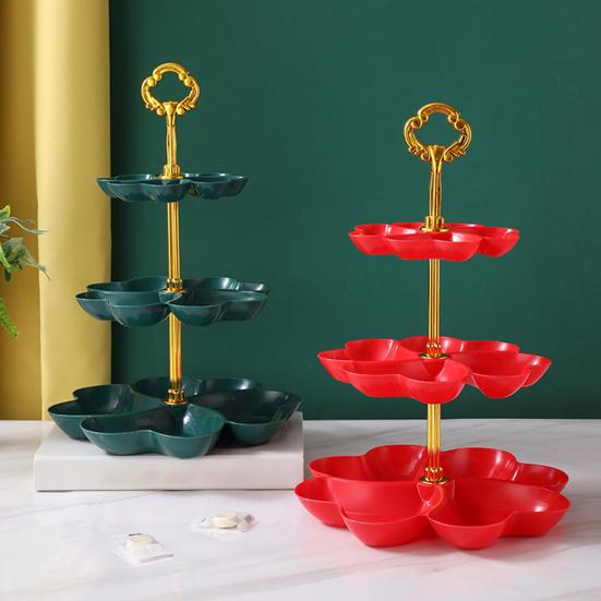 Фруктовая корзина-подставка для кухонной столешницы, 3-х уровневая, экономящая место подставка для фруктов, поднос для еды, органайзер для фруктов, закусок и десертов