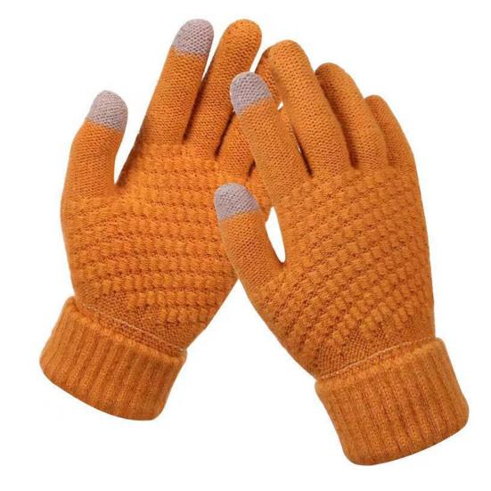 Winter Gloves for Women Elastic Touch Screen Warm Gloves Thermal Knit Fleece Lined Gloves for Cold Weather