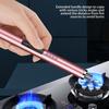 USB Rechargeable Electric Long Kitchen Ignition Stick Hanging Buckle Design Stove Windproof LED Flameless Pulse Igniter