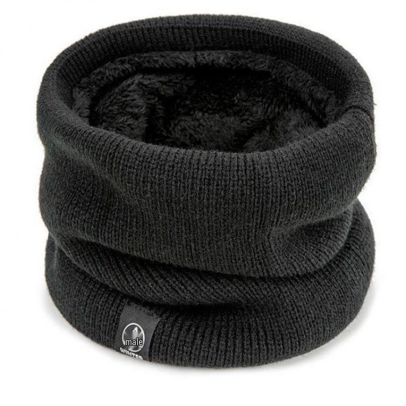 Women's Winter Knitted Neck Warmer: Versatile, Windproof, Fleece-Lined Pullover for Cycling & Cold Weather.