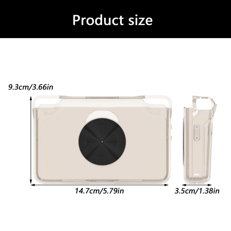 Прозрачный защитный чехол для Retroid Pocket Flip 2 Водонепроницаемый устойчивый к царапинам корпус Чехол для консоли из ТПУ Чехол-рукав для геймпада