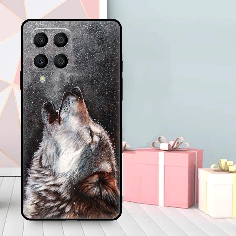 Чехол Животное Волк Воющий для Samsung Galaxy M16 M31 M21 M13 M33 M53 M15 M35 M55 M36 M56 M12 M32 M52 M14 M34 M54