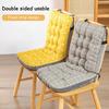Winter Chair Cushion with Back Support And Elastic Band Thickened Reduce Hip Pressure Keep Warm Office Chair Seat Cushion Rocking Chair Computer Chair