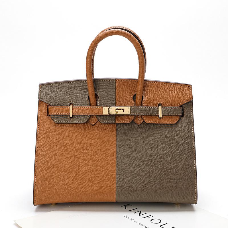 Новая сумка с внешним швом Platinum Bag из натуральной кожи с рисунком пальмы, женская, большая вместимость, универсальная сумка через плечо на одно плечо