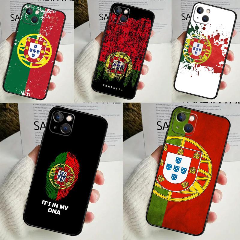 Portugal National Flag Case For iPhone 14 13 12 11 16 15 Pro Max Mini Cover X XR XS 8 7 14 16 15 Plus Accessories