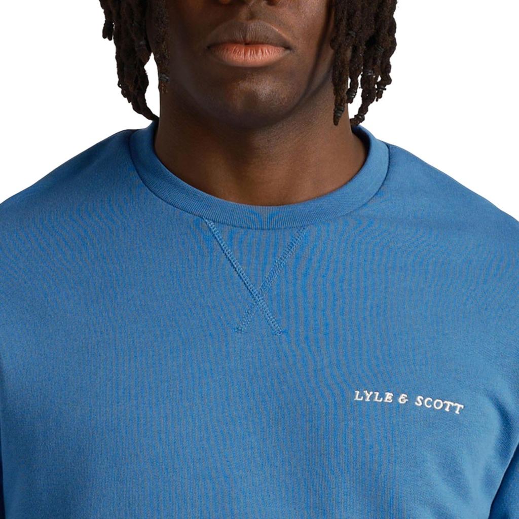 Lyle & Scott Mens Embroidered Loopback Crew Neck Sweatshirt