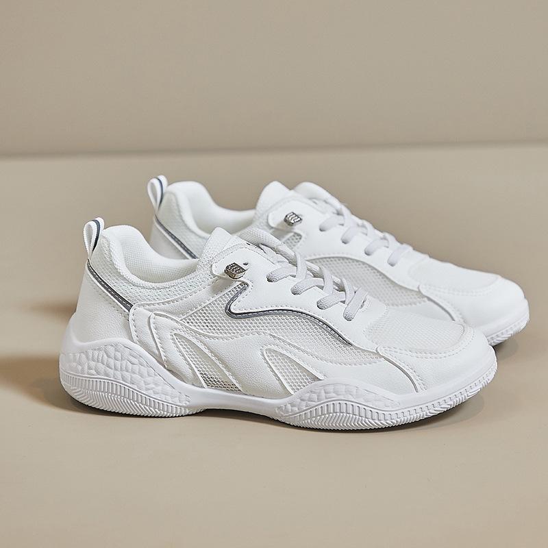 Женские кроссовки на мягкой подошве 2025 новая летняя дышащая сетка повседневная модная легкая амортизирующая спортивная обувь