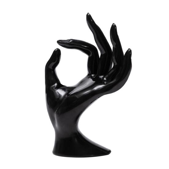 OK Жест Держатель для ювелирных изделий в форме руки Современный сверхмощный пластиковый настольный ожерелье Кольцо Браслет Органайзер для шоу Стойка-стойка