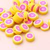 1000Pcs Mixed Color Fruit Style Polymer Clay Spacer Beads For Jewelry Making