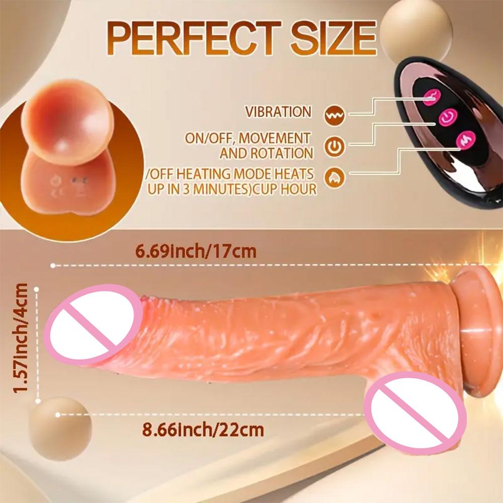 Реалистичный дилдо телескопический вибратор пенис двойное проникновение анальный вагинальный мастурбация искусственный член секс-машина секс-игрушки для женщин
