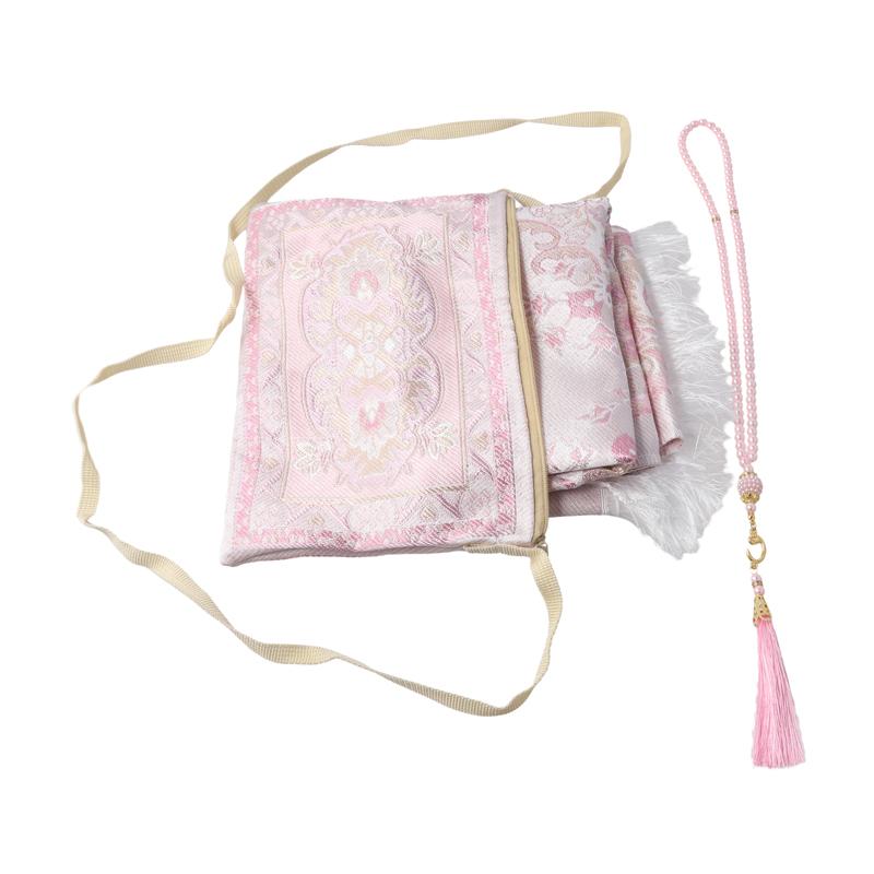 3 шт./компл. бусины мусульманский коврик для богослужения набор полиэстер жаккардовый узор коврик исламский подарочный молитвенный коврик набор Рамадан 70x110 см